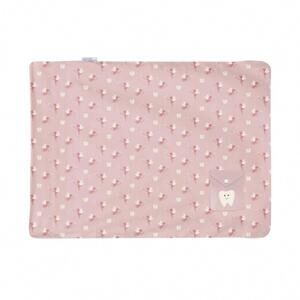 NEW KICKEE foldover pillowcase in baby rose tooth fairy